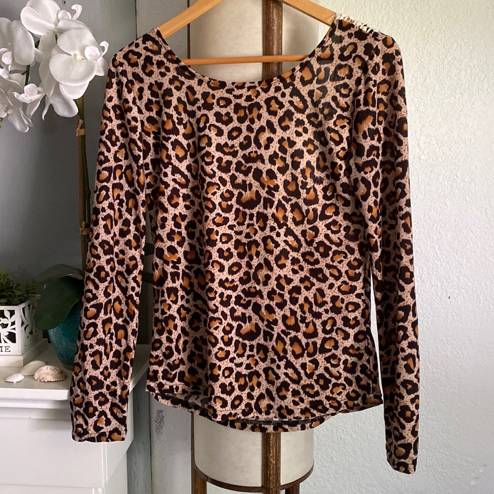 🤎 Long Sleeve Leopard Blouse 🤎